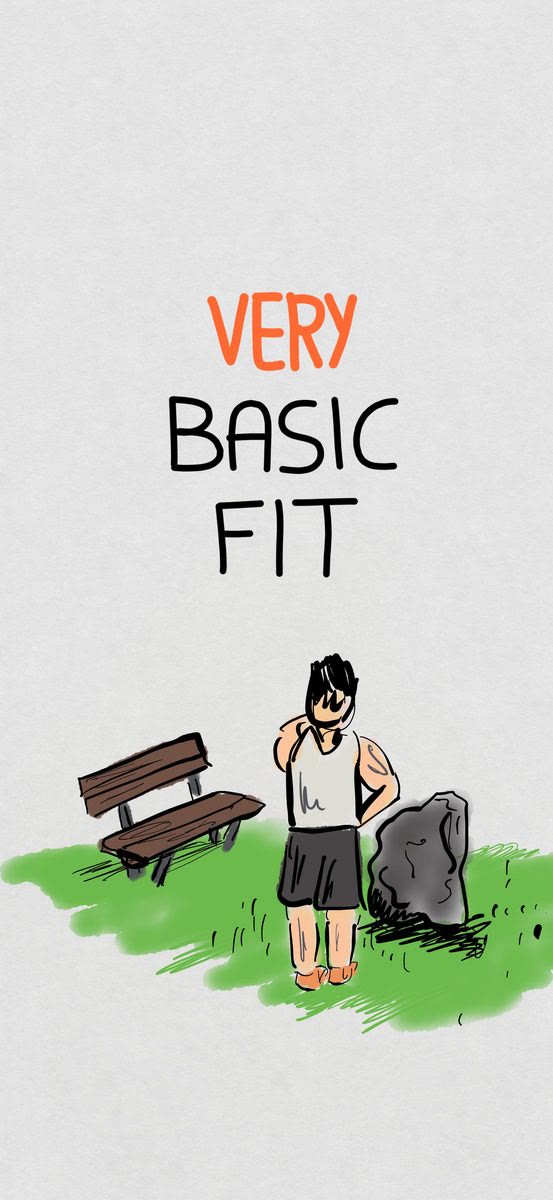 Very Basic Fit. Pilates is ook bewegen.